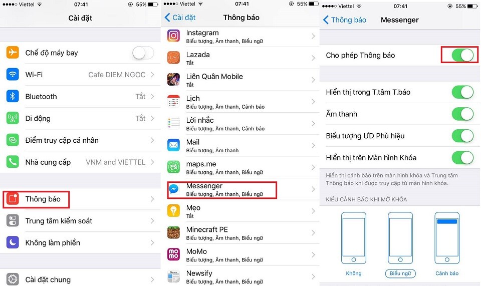 Tắt thông báo các ứng dụng không cần thiết trên iPhone giúp thiết bị tiết kiệm pin