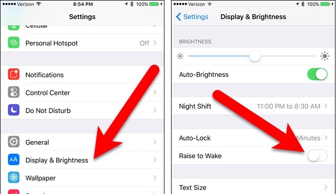 Tắt chế độ Raise to wake để tiết kiệm pin cho điện thoại iphone của bạn