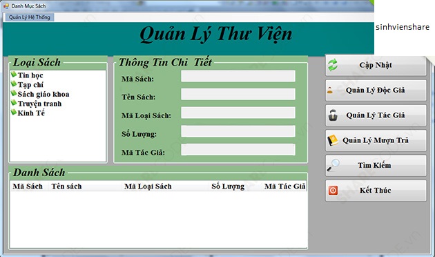 Code phần mềm quản lý thư viện bằng c# kèm báo cáo