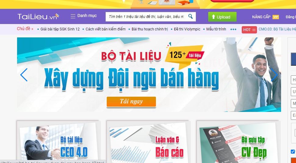 Cách download tài liệu, get link trên tailieu.vn miễn phí không mất tiền