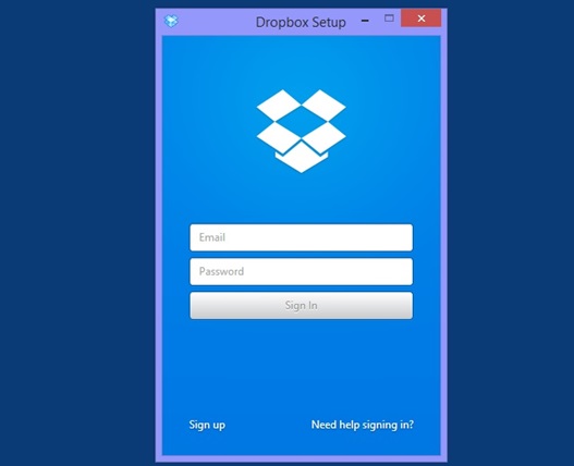 download va cai dat Dropbox 1