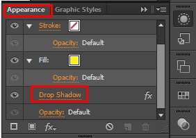 drop shadow trong AI 3