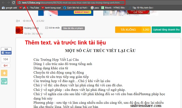 get link 123doc khong mat tien