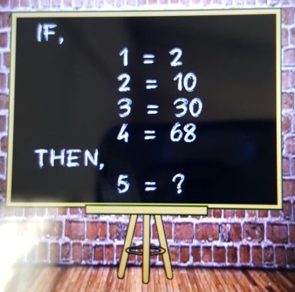 Giải đáp 1 = 02 2 = 10 3 = 30 4 = 68 5 =??