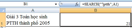 ham Search trong excel 2