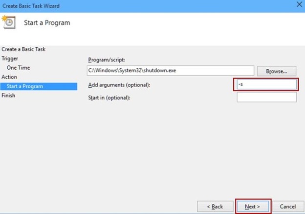 hen gio tat may tinh win 10 bang Scheduler 5