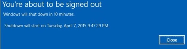 hen gio tat may tinh win 10 bang lenh 1