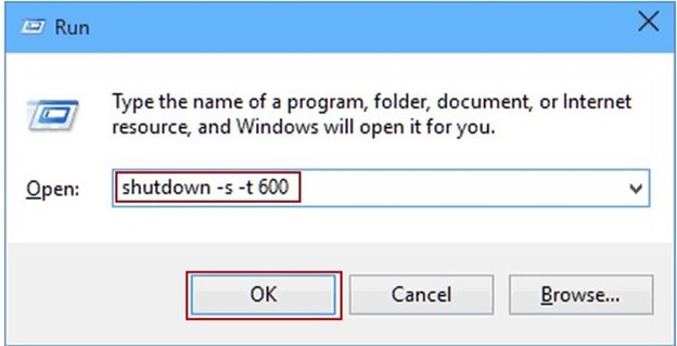 hen gio tat may tinh win 10 bang lenh