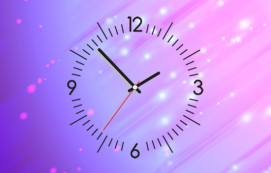 hien giay dong ho tren windows 10