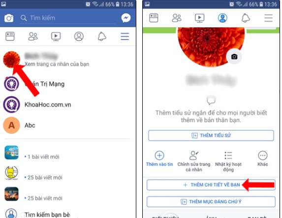 hien thi so nguoi theo doi facebook tren dien thoai