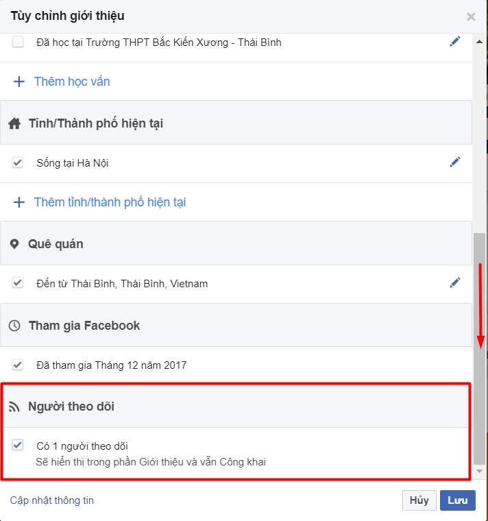 hien thi so nguoi theo doi tren facebook 2