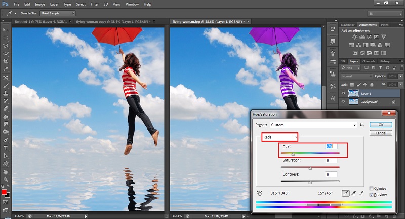 Ảnh minh hoạ: hue trong photoshop 4