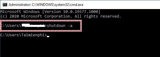 huy lenh tat hen gio windows 10 2