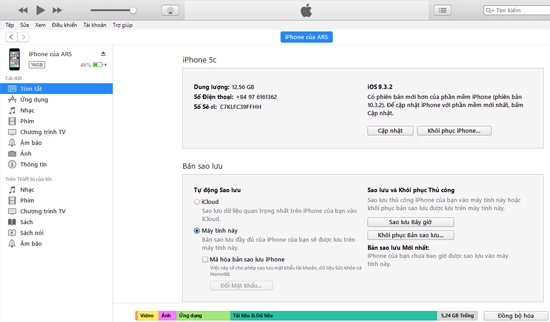 ket noi dien thoai voi may tinh 9