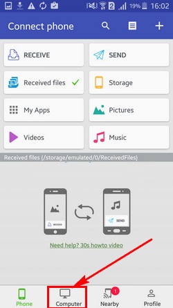 ket noi dien thoai voi may tinh qua wifi 1