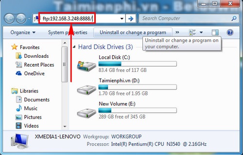 ket noi dien thoai voi may tinh qua wifi 3