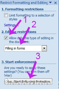 khoa file word khong cho chinh sua 3