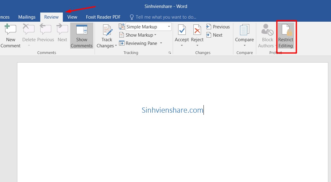 khoa file word khong cho chinh sua 5