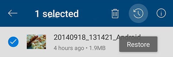 khoi phuc anh da xoa tren android 1