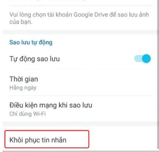 khoi phuc tin nhan zalo 3