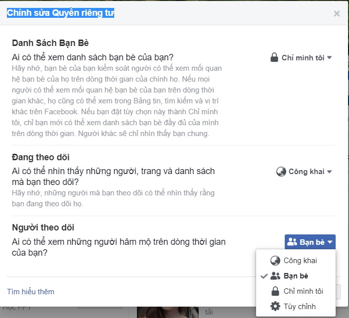khong hien theo doi tren facebook 2