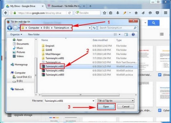 Ảnh minh hoạ: Không tải được file lên google drive bằng điện thoại (2)
