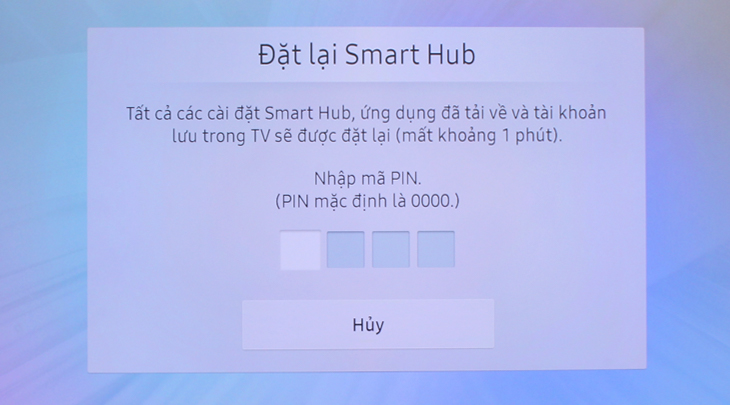 khong vao duoc Youtube tren tivi samsung 10