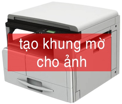 cách tạo khung mờ trên ảnh trong photoshop