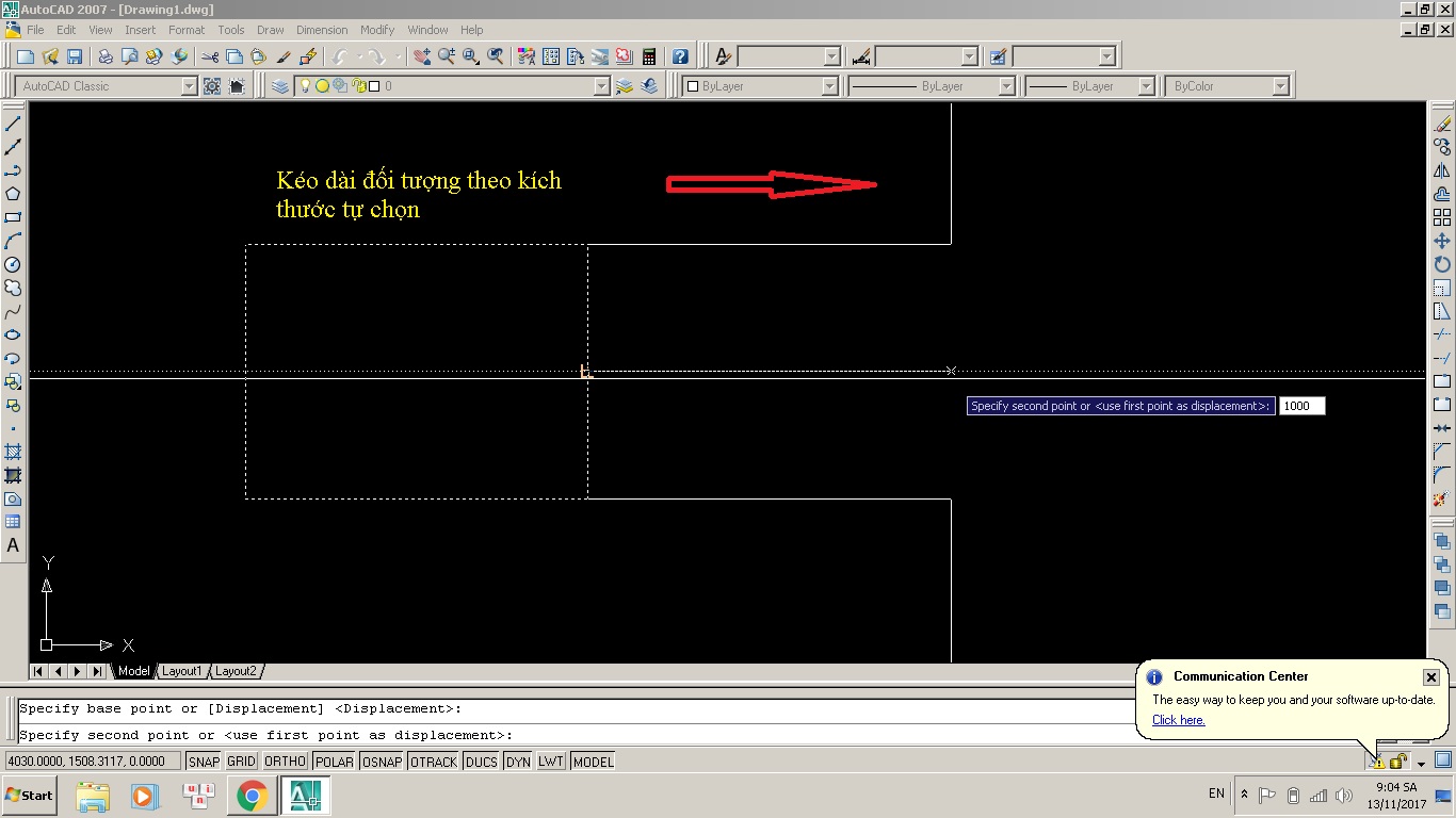Ảnh minh hoạ: Lệnh thu ngắn đối tượng trong AutoCAD 1