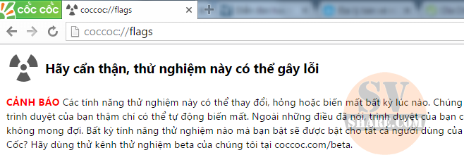 loi font chu tren coc coc