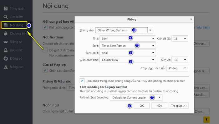 loi mat phong chu tren firefox