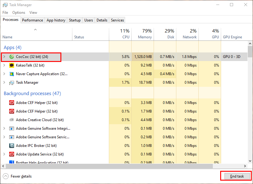 loi not responding tren windows 2