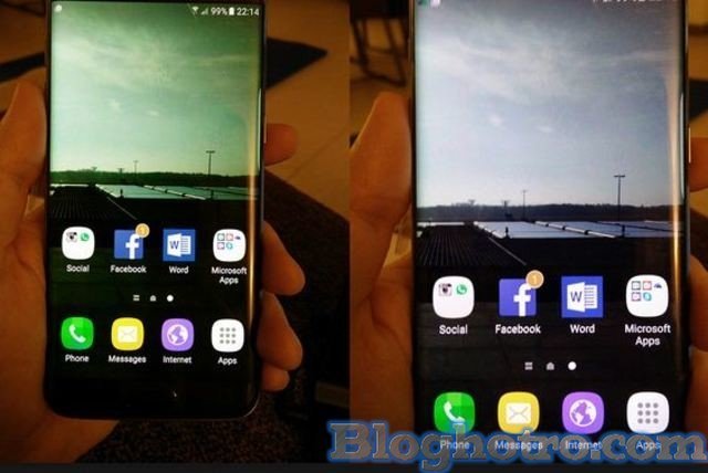 man hinh dien thoai bi o vang