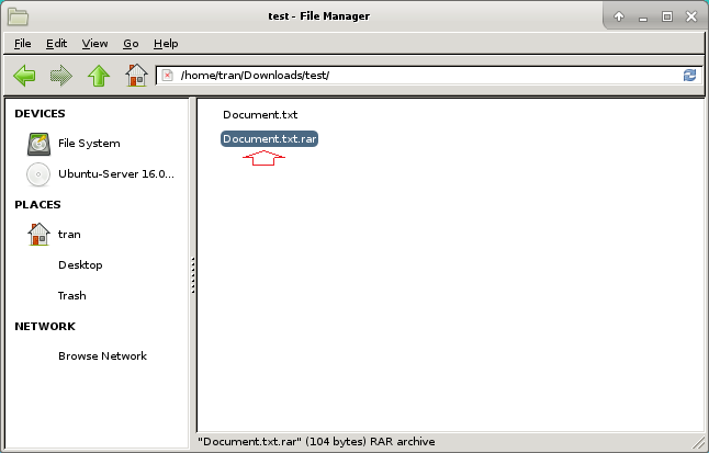 nen winrar tren linux sever 2