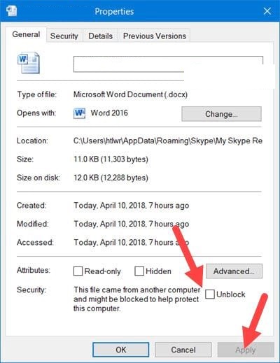 Ảnh minh hoạ: phục hồi file word bị mã hóa (2)