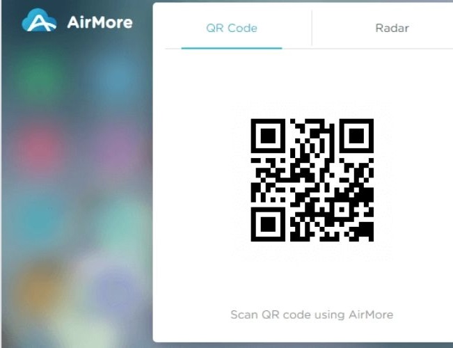 Quét mã QR để kết nối điện thoại iphone với máy tính