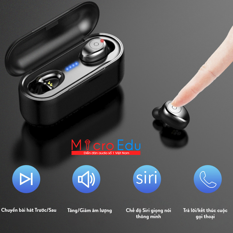 review tai nghe Bluetooth Amoi F9 4