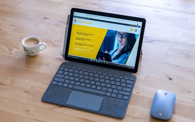 review thoi luong pin Surface Go 2