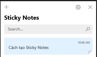 sao luu phan mem Sticky Notes