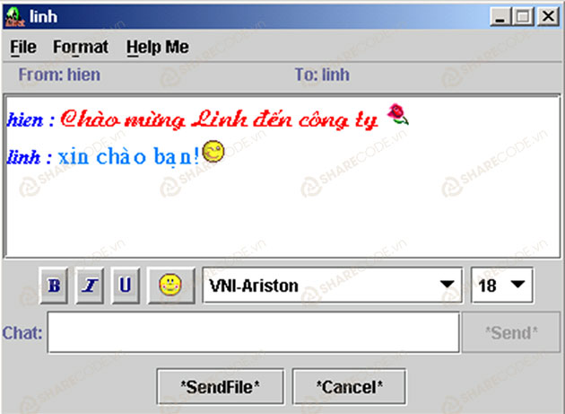 Ảnh minh hoạ: Code đồ án xây dựng dịch vụ chat bằng java (1)