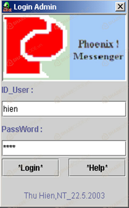 Source code đồ án xây dựng dịch vụ chat trên mạng Java