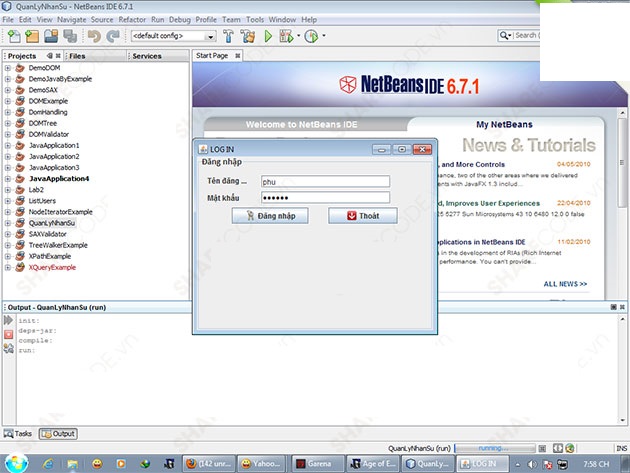Ảnh minh hoạ: source code quản lý nhân sự bằng java