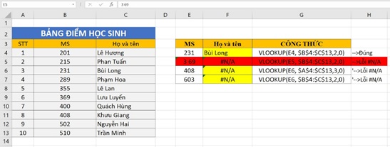 sua loi n-a trong excel 1