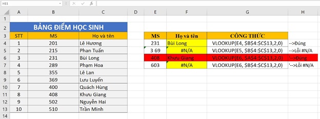 sua loi n-a trong excel 4