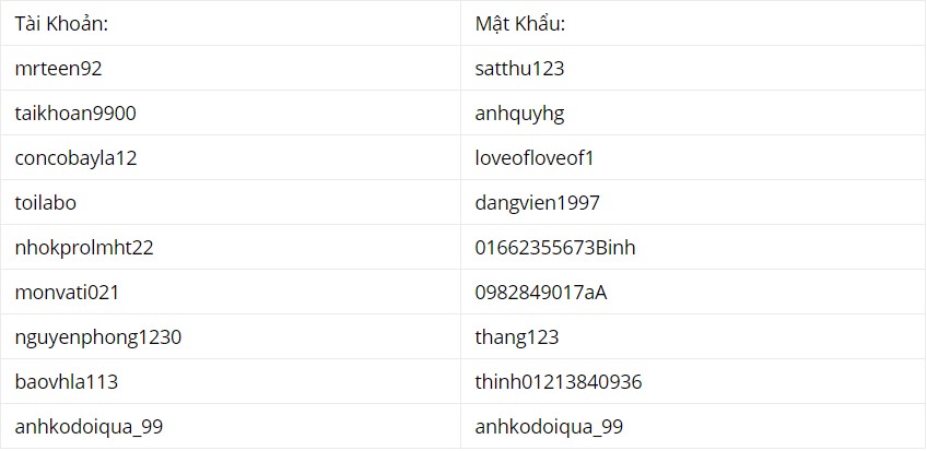 Ảnh minh hoạ: Nick garena miễn phí