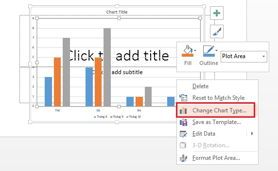 tao bieu do tren PowerPoint 11