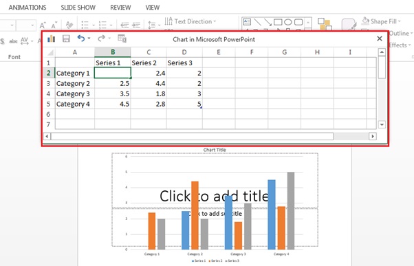 tao bieu do tren PowerPoint 9
