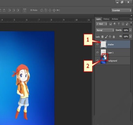 tao bong trong photoshop 6