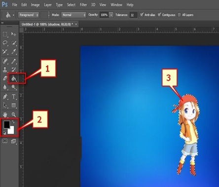 tao bong trong photoshop 7