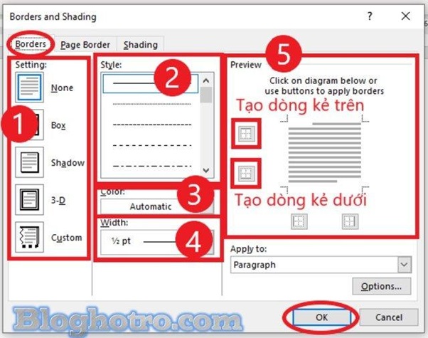 tao dong ke ngang trong word 2